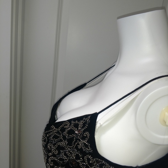 Romeo & Juliet - Embellished Velvet Slip Dress - Picture 3 of 8